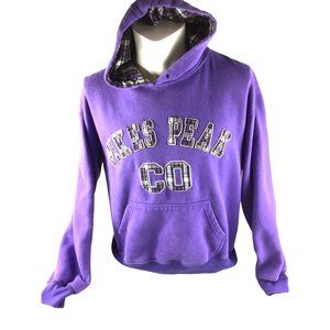 Pikes Peak Hoodie with pouch pocket  * Size Large *  Purple  * Cotton poly* EUC